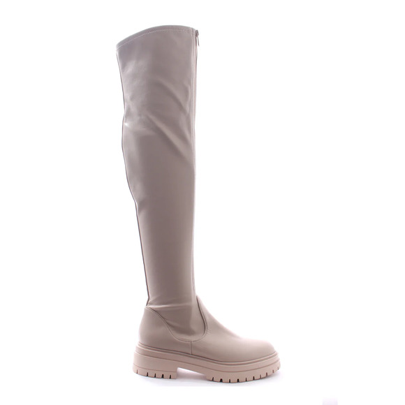 Gianvito Rossi Marsden 20 Faux Leather Over-the-Knee Boots Cream Women's EU 40 - Picture 1 of 7